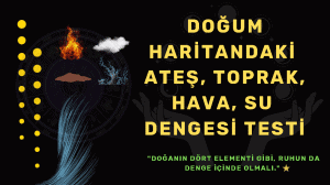 Doğum Haritandaki Ateş, Toprak, Hava, Su Dengesi Testi