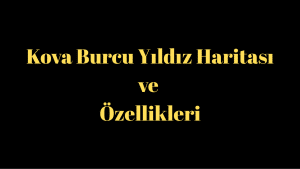 Kova Burcu Yıldız Haritası ve Özellikleri
